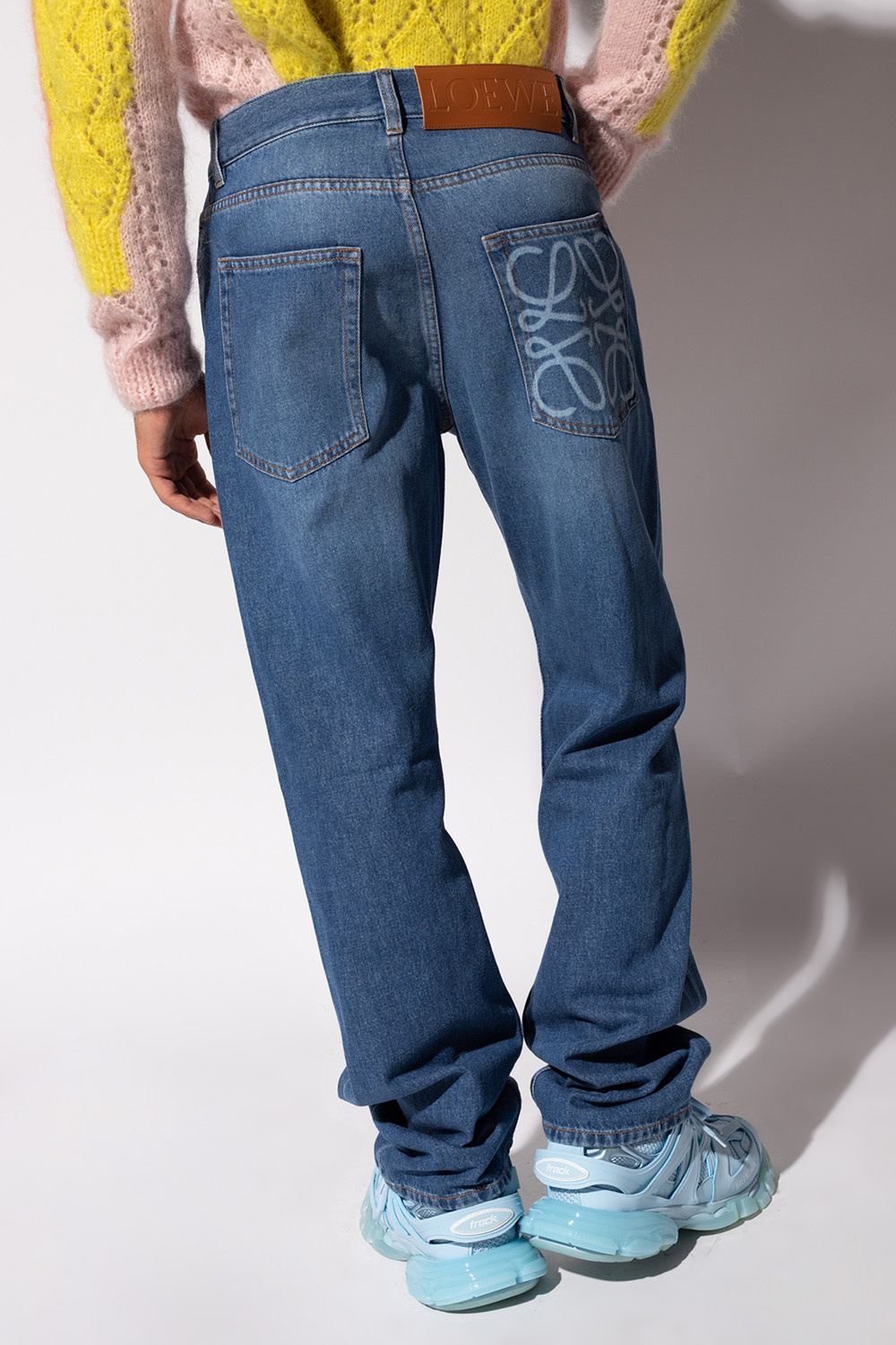 Jeans with logo Loewe loewe soft derby ballerina shoes item SchaferandweinerShops Thailand